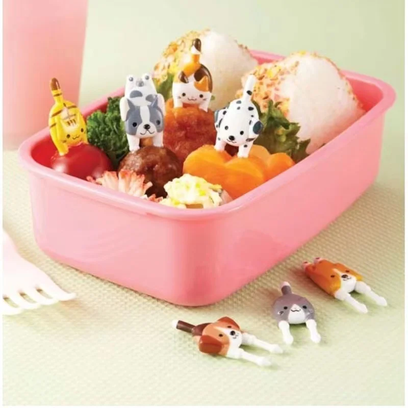 Cute Zoo Children Fruit Fork Fruit Stick Creative Elephant Tiger Rabbit Cartoon Bento Stick