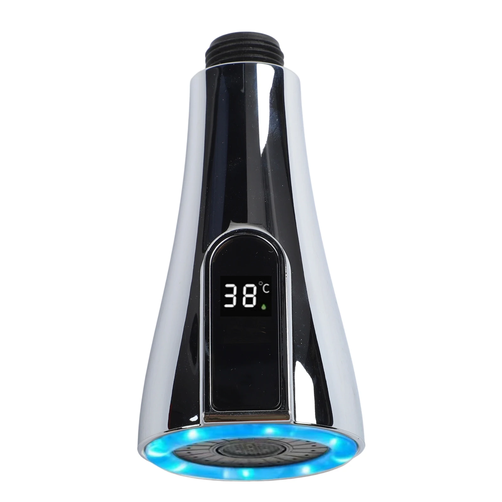 

Адаптер для выдвижного смесителя с цифровым дисплеем, хромированный, со светодиодной подсветкой, для дома, из АБС-пластика