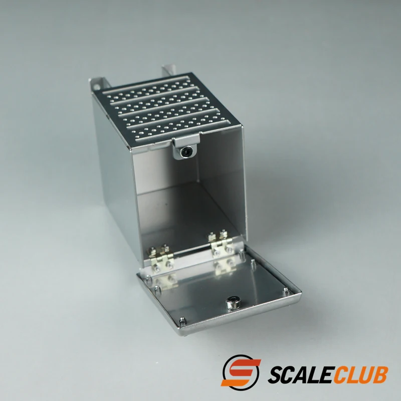 

Scaleclub 1/14 Tamiya MA тракторный самосвал металлический ящик для инструментов с выхлопным баком Euro 6, ящик для инструментов