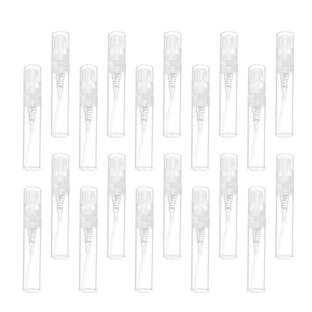 

20Pcs Portable Perfume Spray Bottles Travel Essential Oil Storage Bottles White Non Slip Base Perfume Bottle Empty Bottle