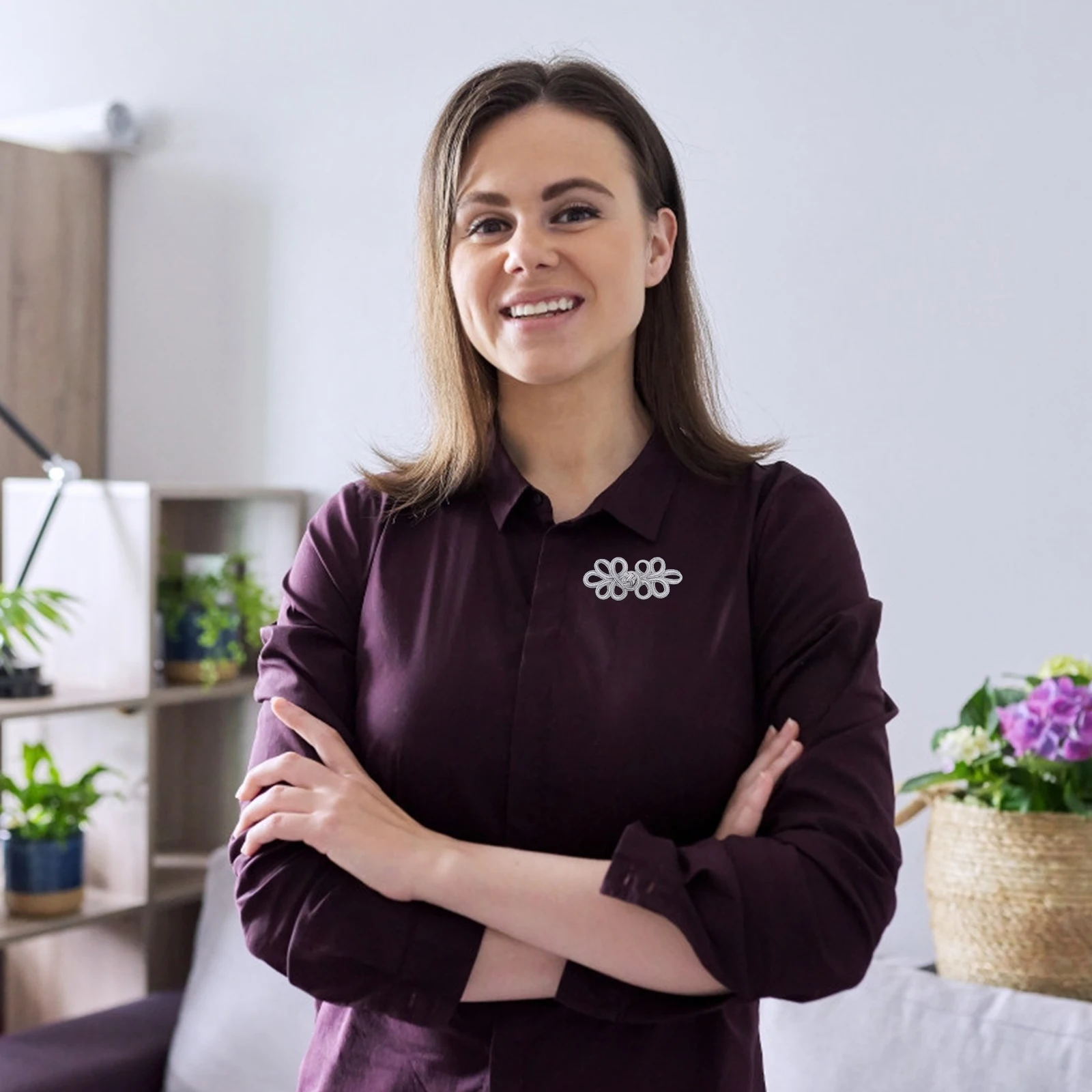 

10Pcs Cheongsam Decor Buttons Variety Styles Excellent Material Wide Uses Chinese Knots Buttons Sewing Fastener