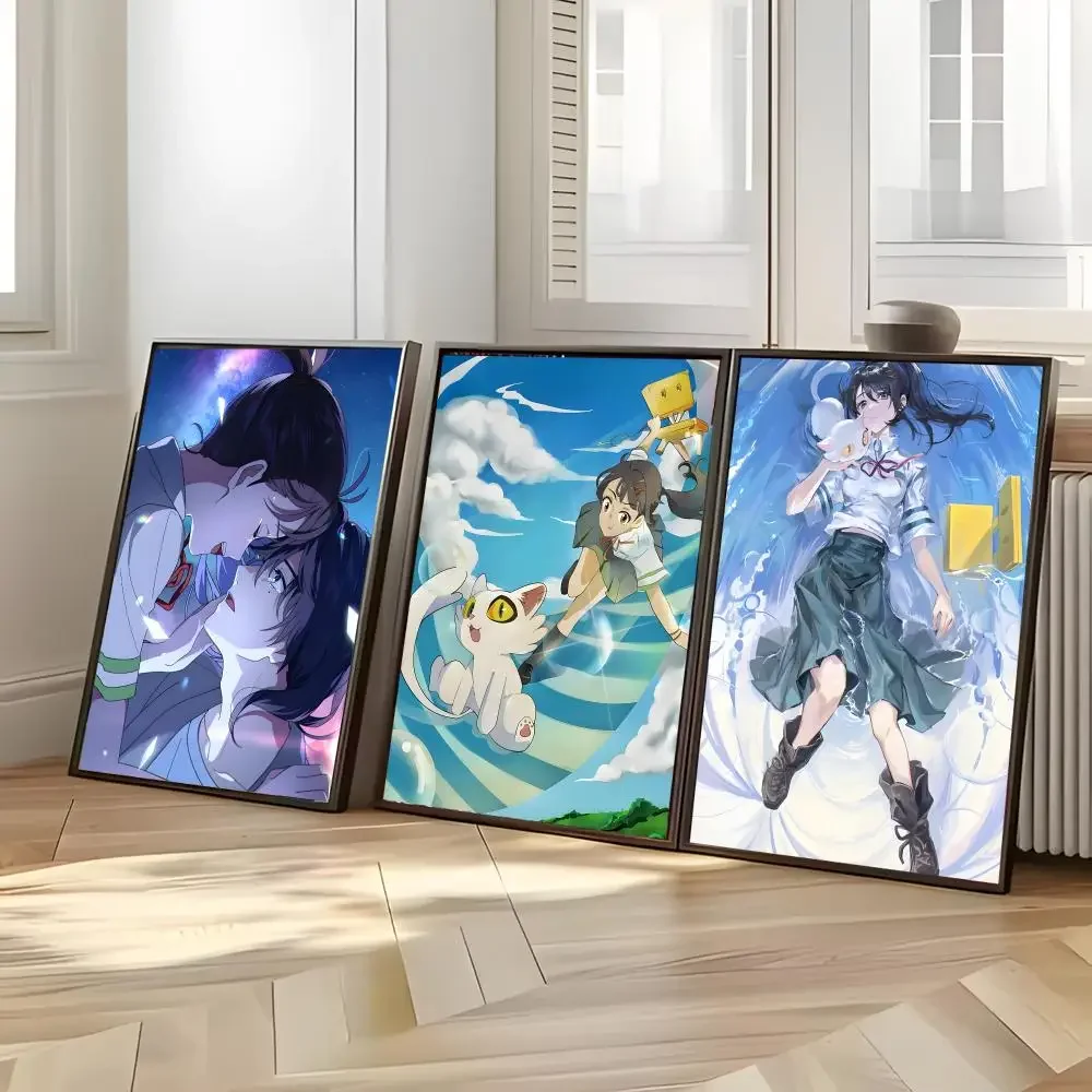 Anime Fantasy Suzume Poster Distinct Home Decor Concepts Chic Indoor Art Pieces