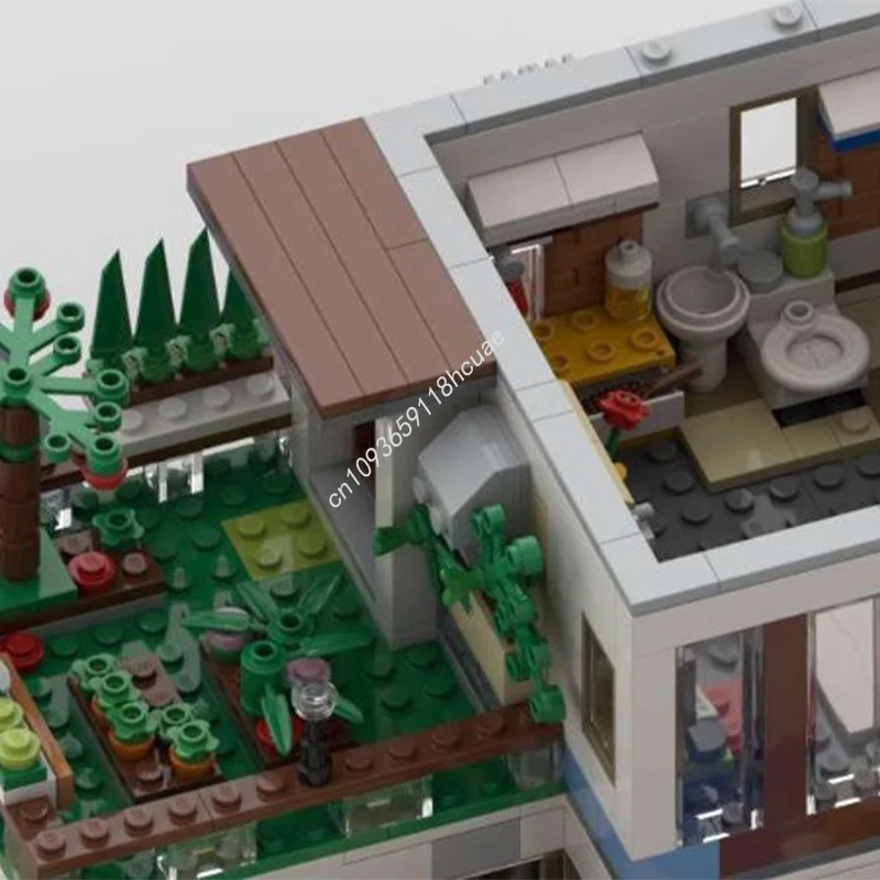 1863 pz MOC Beach House The Dune Creatored Modello Building Blocks Assemblare FAI DA TE Idea Creativa Giocattolo Mattoni Regalo Di Natale Di Compleanno