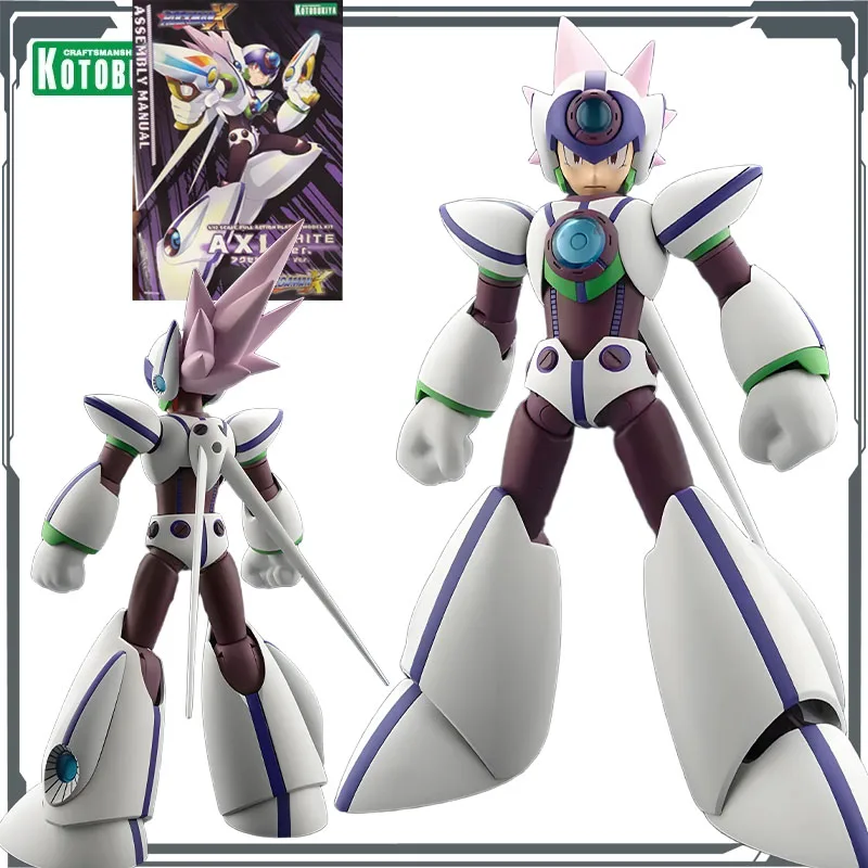 KOTOBUKIYA Original PLASTIC MODEL KIT MEGAMAN X AXL WHITE Ver. Anime Action Figure Montage Modell Spielzeug Modell Geschenke für Jungen