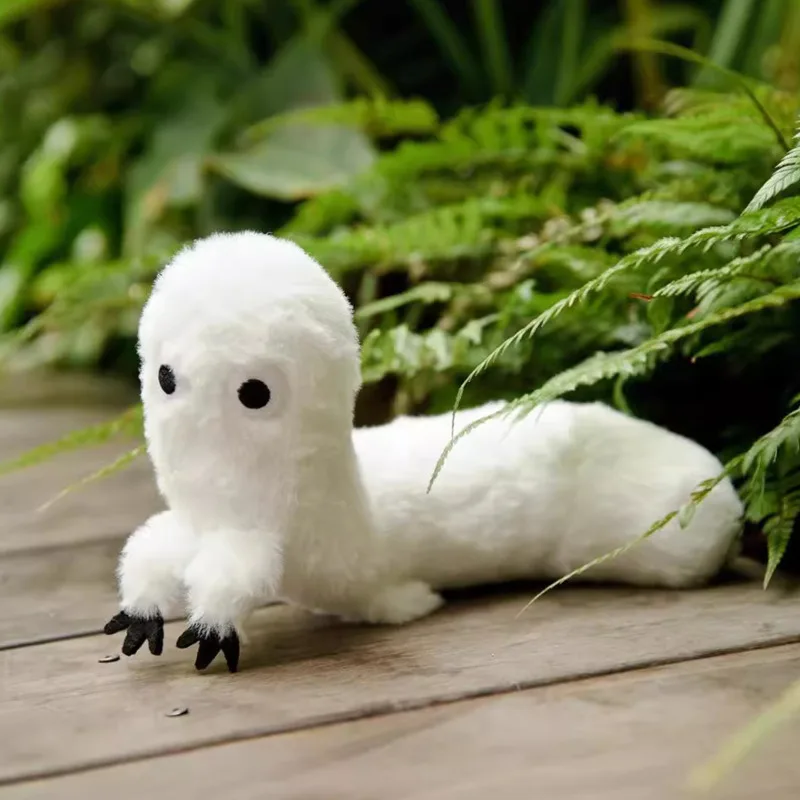 

New Interesting White Caterpillar Doll Plush Toy 35cm Multiple Styles Room Decoration Plush Doll Toy For Kid Gift