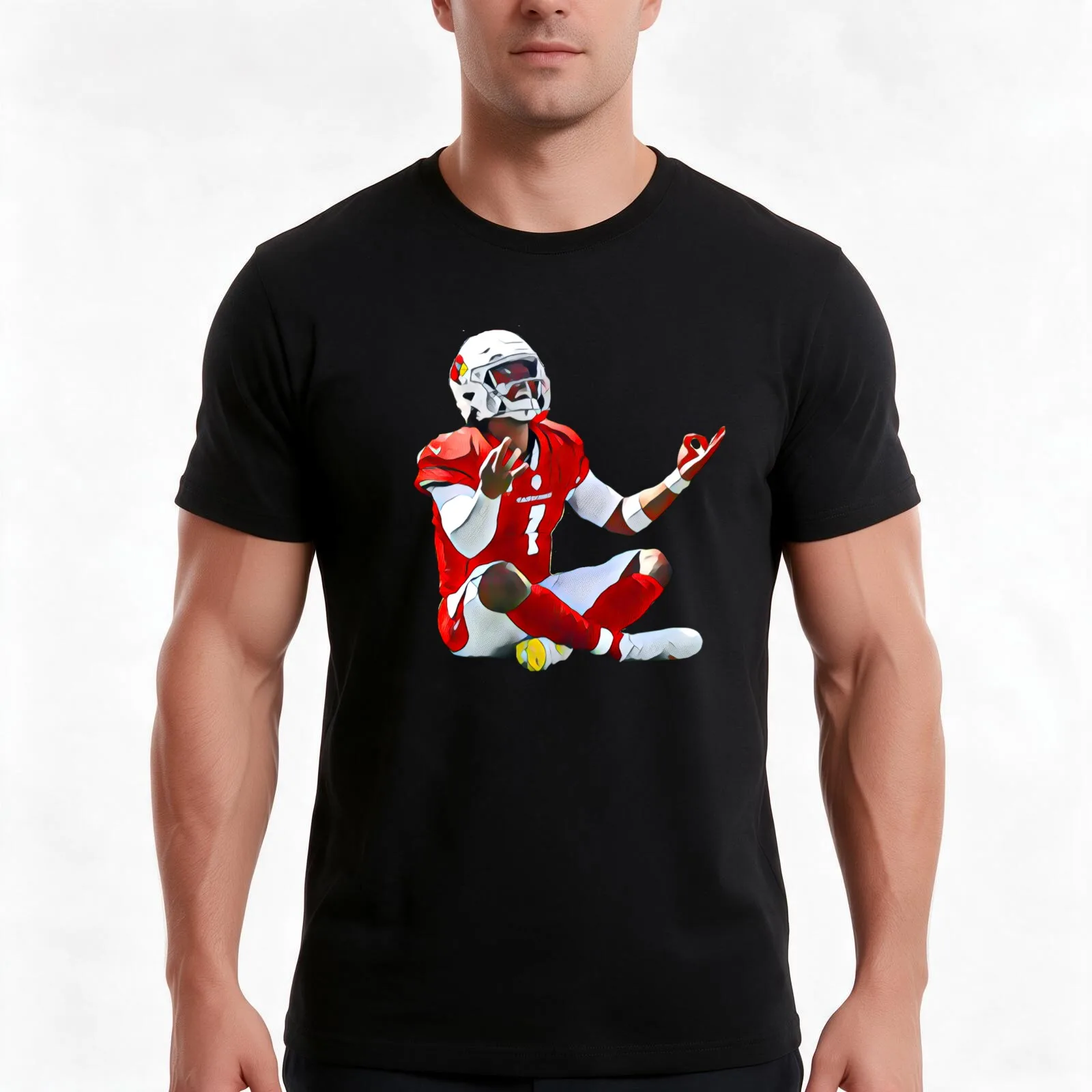 Touch down Celebration T-Shirt, Summer Casual Cotton Tee, Oversized Streetwear Tops, Vintage Graphic Print, Unisex Men Women