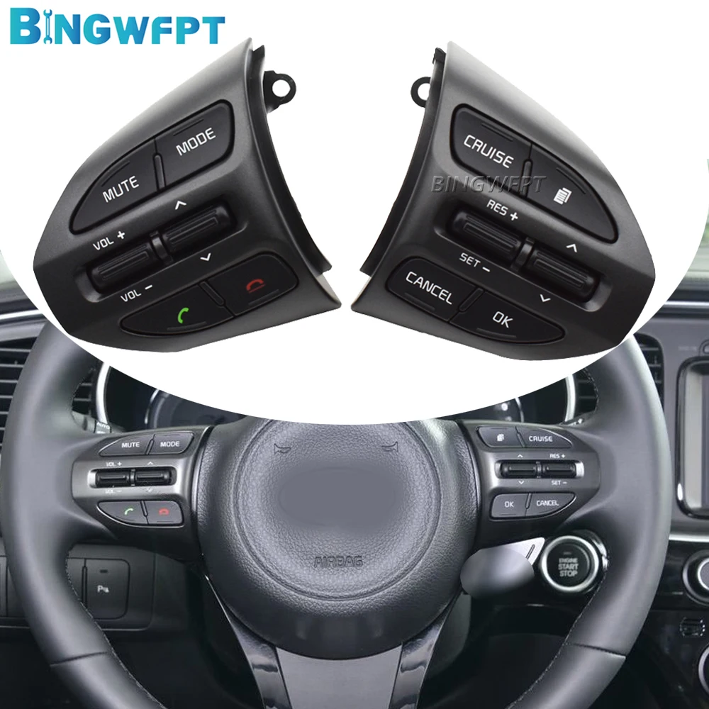 New Car-styling Button Switch Cruise Volume Control Buttons For Kia K5 Optima 2014-2015 Car Steering Wheel Buttons