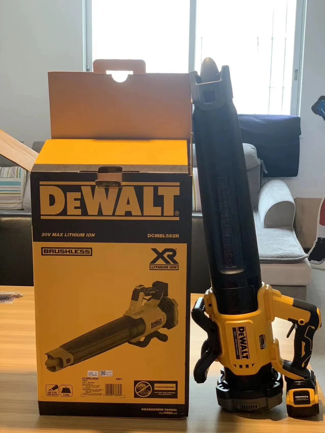 New DEWALT DCMBL562N 18V Brushless Blower DCMBL562 Cordless Air Blower Vacuum Cleaner for Dust Blowing Dust Computer Body only