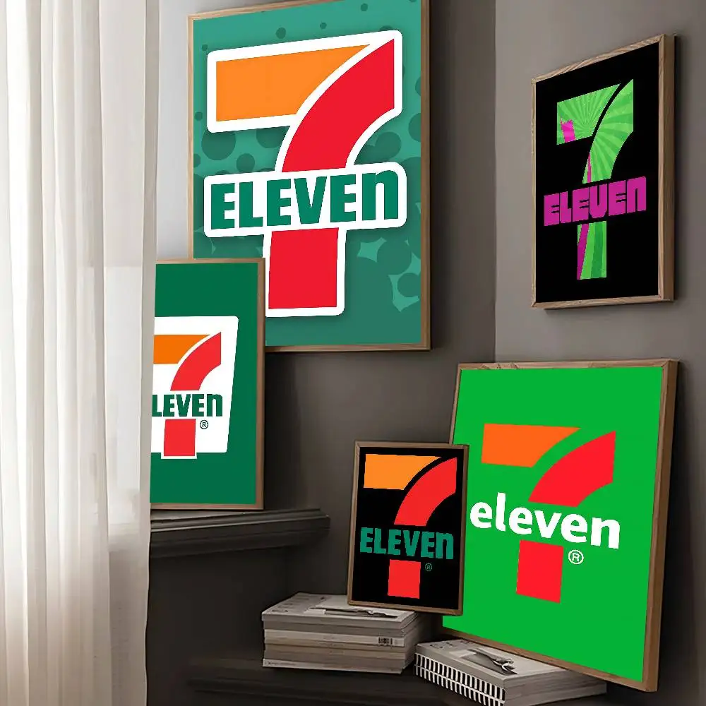 7-E-ELEVENS Movie Sticky Posters Retro Kraft Paper Sticker DIY Room Bar Cafe Aesthetic Art Wall Painting