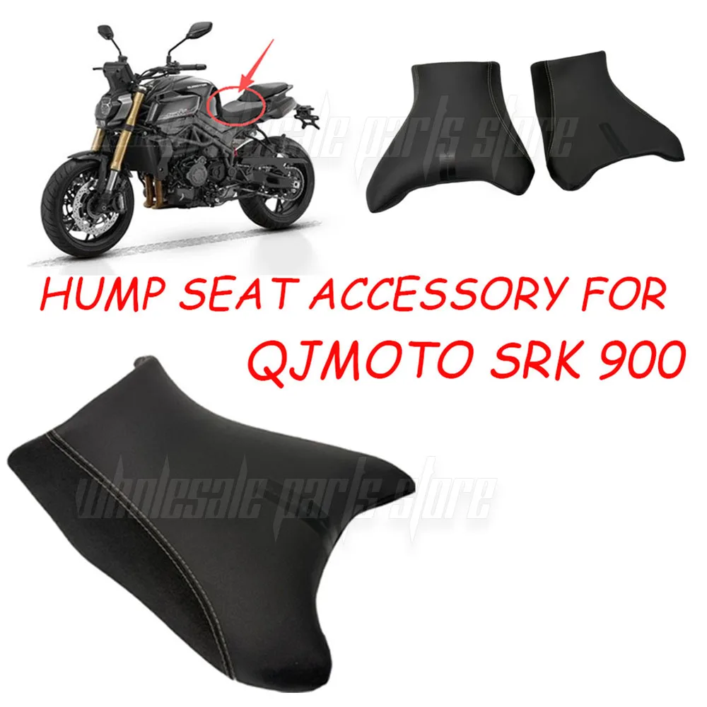 

Black Retro Hump Seat Accessory (SRK900 QJMOTO SRK 900 900SRK QJ900SRK) — Lowered 30mm / Raised 30mm