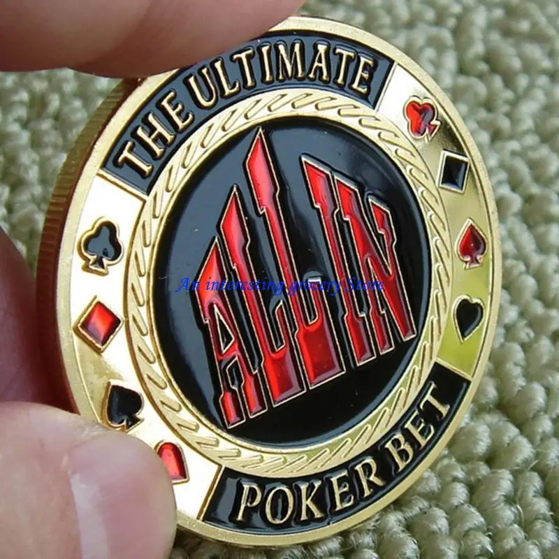 

652D Dealers Button Cards Guard Protector Metal Coin Button