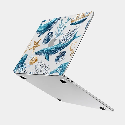 Imagen 2 del producto Funda para portátil de vida marina para Macbook air 13 2025, funda M2 M3 M4, modelo de Chip A3240, funda para Air 15 M4 2025 A3241 M3 M2 15,3