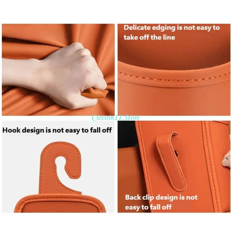 Y1UB Efficient Auto Attachments Cup & Bag Hanger Practical for Clutter Easy Ride