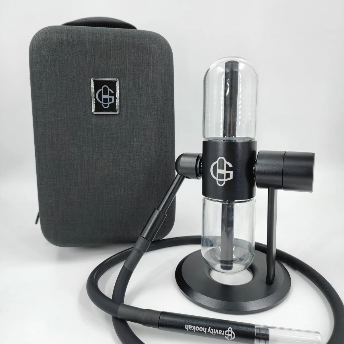 

360° Rotating Gravity Water Smoking Pipe Set with Tobacco Bowl Travel Bag Compact Portable Hookah Shisha Tools Smoke Accessories