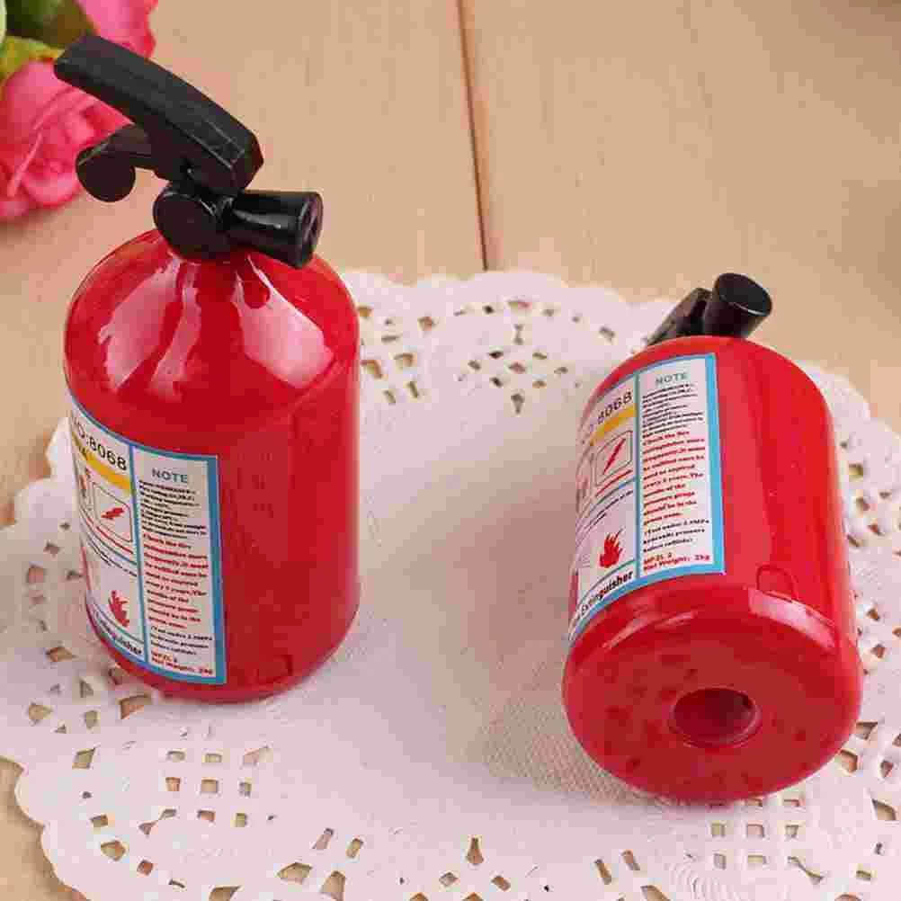 10 Pcs Fire Extinguisher Funny Pencil Sharpener Students Single Hole Creative Red