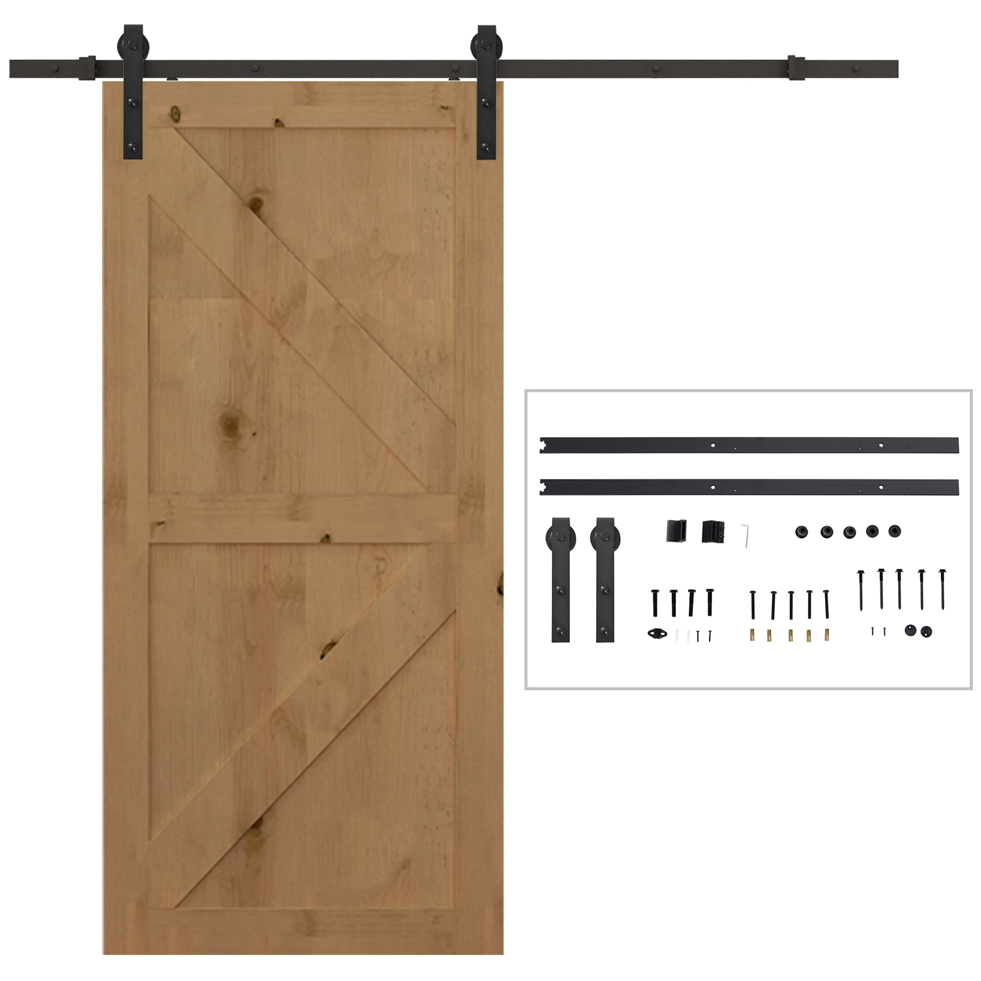 HOMCOM 200cm door racer hardware Kit for 1 Door 100cm