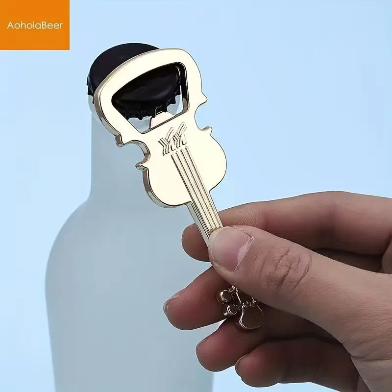 1pc Guitar Bottle Opener Package Metal Beer Opener Gifts Music Wedding Favors for Guests Kitchen Gadgets Birthday Party Gifts