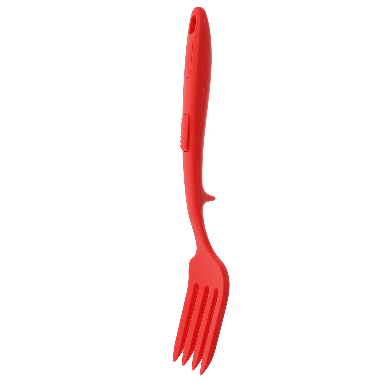 

Silica Gel Fork Pasta Blending Stirring Utensil Nonstick Servers Heat Silicone Salad Servers Resistant Long Kitchen Tool