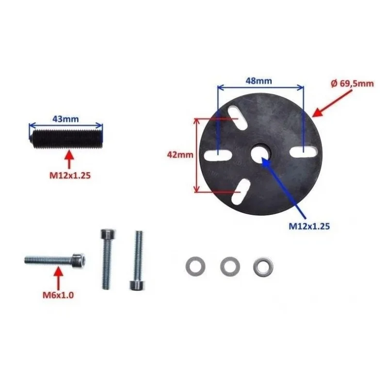 Universal 3hole Flywheel Puller Rotor Remover fits Minarelli Morini Aprilia/Suzuki 2-stroke Engines Three Point Flywheel Puller