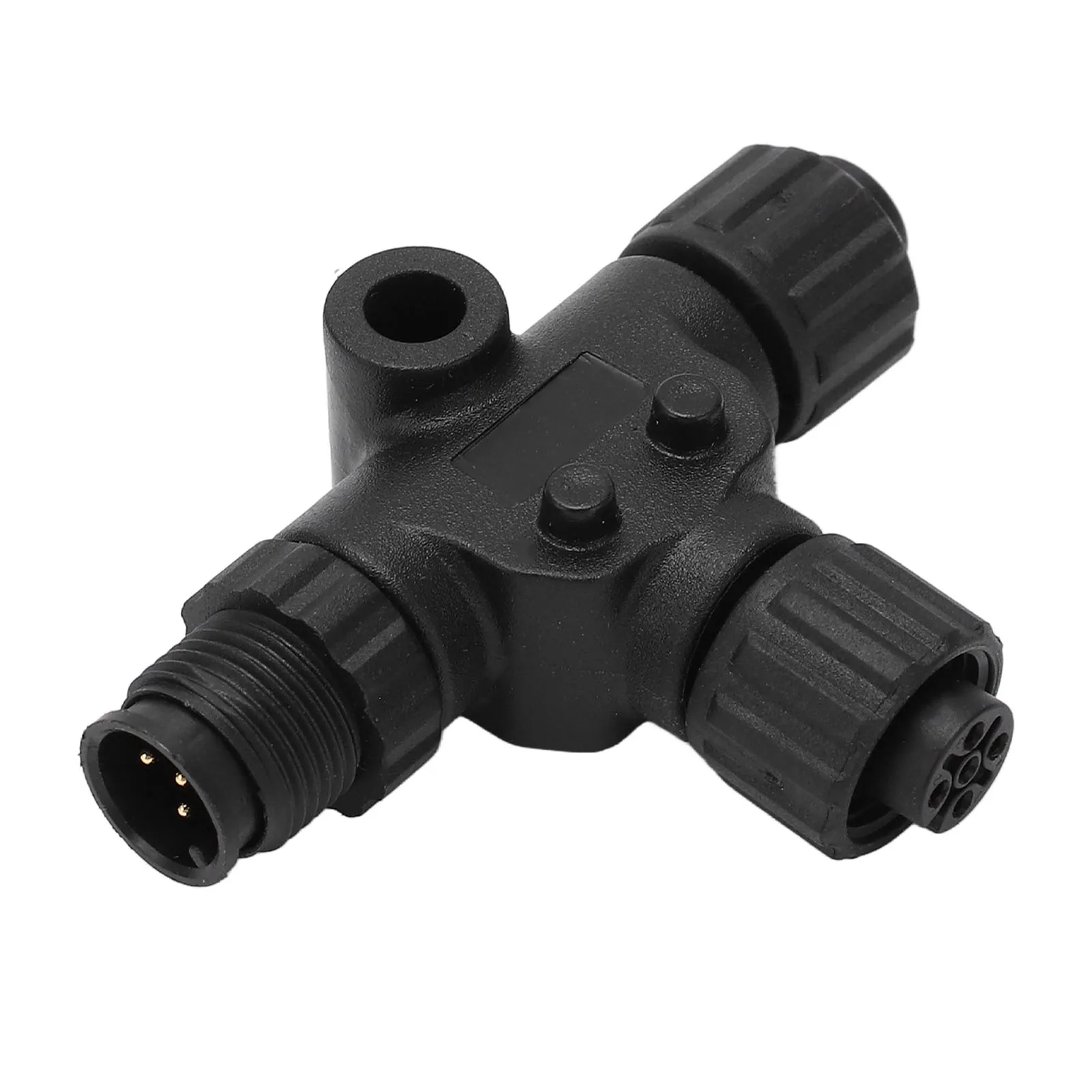 Multiport Tee Connector for NMEA 2000 T Connector 3 Port 5Pin  Thread IP67 Waterproof for  Networks for N2K T Connector