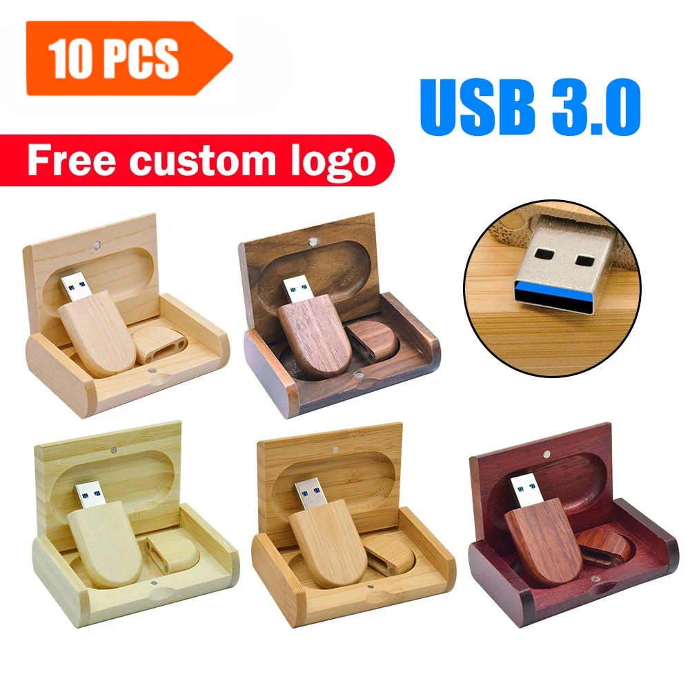 

10 шт./лот USB 3.0 деревянный USB + коробка ручка 4 ГБ 16 ГБ 32 ГБ 64 ГБ 128 ГБ USB флэш-накопитель флэш-накопитель 1 шт. Бесплатный индивидуальный логотип