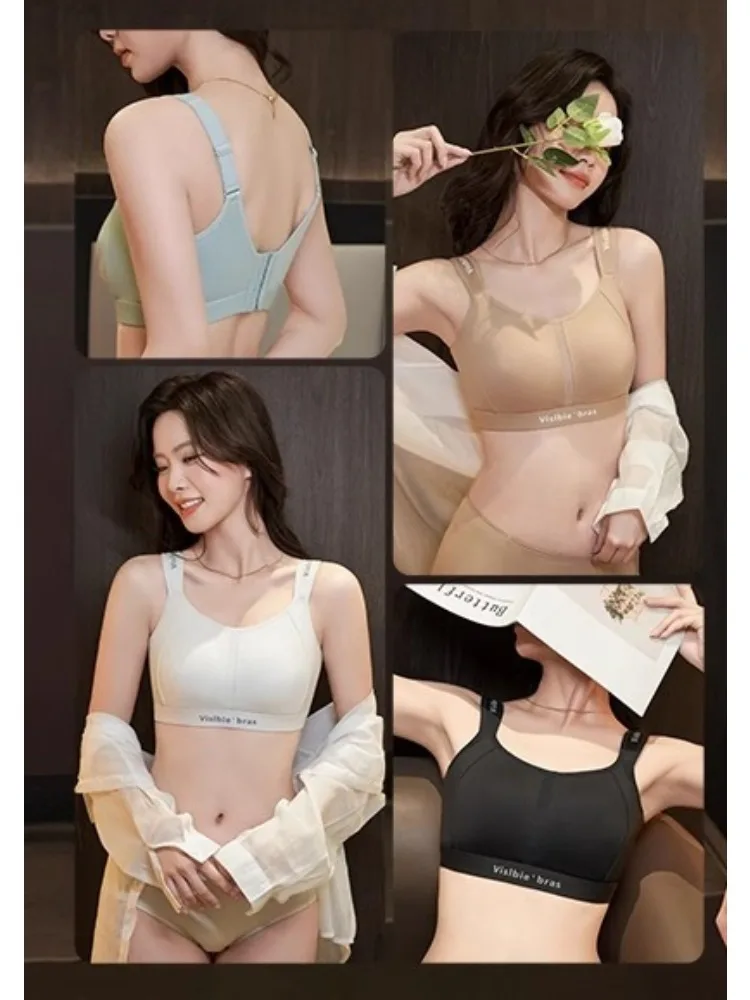 MOYISU حمالة صدر رياضية لاسلكية صغيرة قابلة للتعديل تدعم مكافحة ترهل سلس الراحة تنفس تمثال نصفي كبير لا Underwire Everyd #1