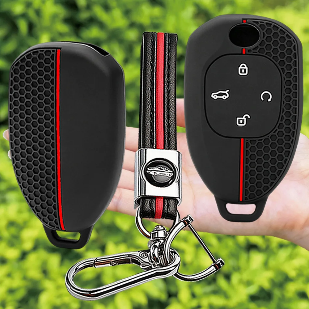 For GAC Trumpchi GS4 GM8 GA3 GA6 GA4 GS5 GS3 Legend GS8 Empow J11 J12 J13 J14 J15 J16 Silicone Car Smart Key Case Cover Shell