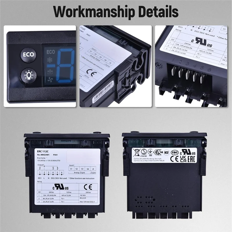 Controlador de refrigeração do jogo do controlador de temperatura com sensor compatível com 080G3491-A25R