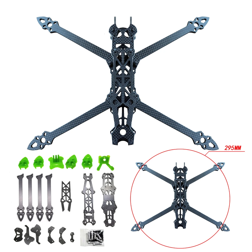 

Mark4 Mark 4 HD 7inch 295mm 3K Carbon Fiber Quadcopter Frame Freestyle FPV Racing Drone Kit With 3D Print Part RC Accessories