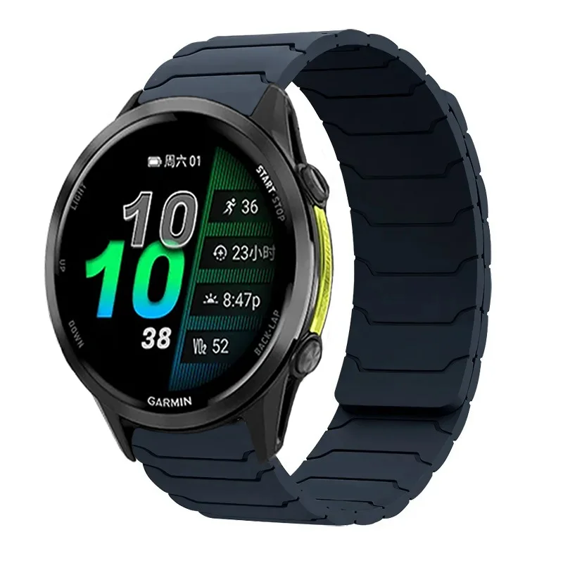 18 20 22 mm Silikonarmband für Garmin Venu 4 3 2 3S 2S Band Forerunner 255 165 265 255S 265S 970/Active 6/5/4 Magnetarmband – Detail 10