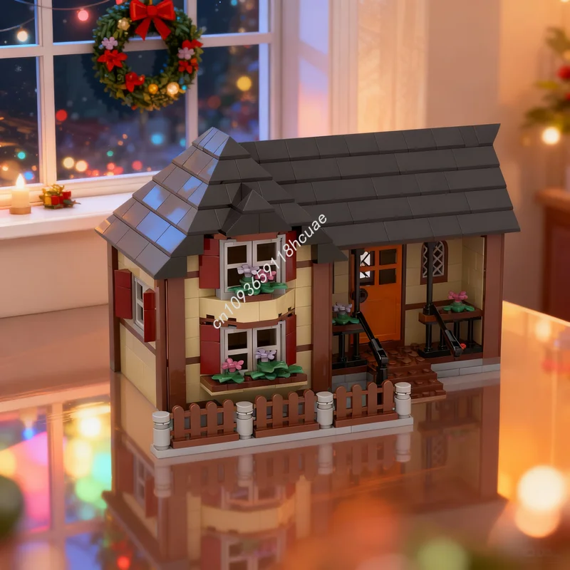 

451pcs MOC K Town Country House Black Forest City Model Building Blocks Toy Construction Christmas Gift Idea Education Brick
