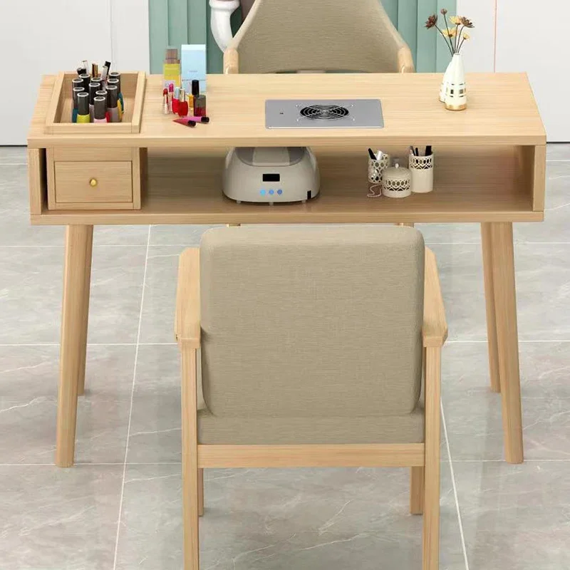 

Dressing Durable Nail Tables Fashion Makeup Wooden Nail Tables Professional Nail Artist Mesa Manicura Salon Furniture ZS40MJ