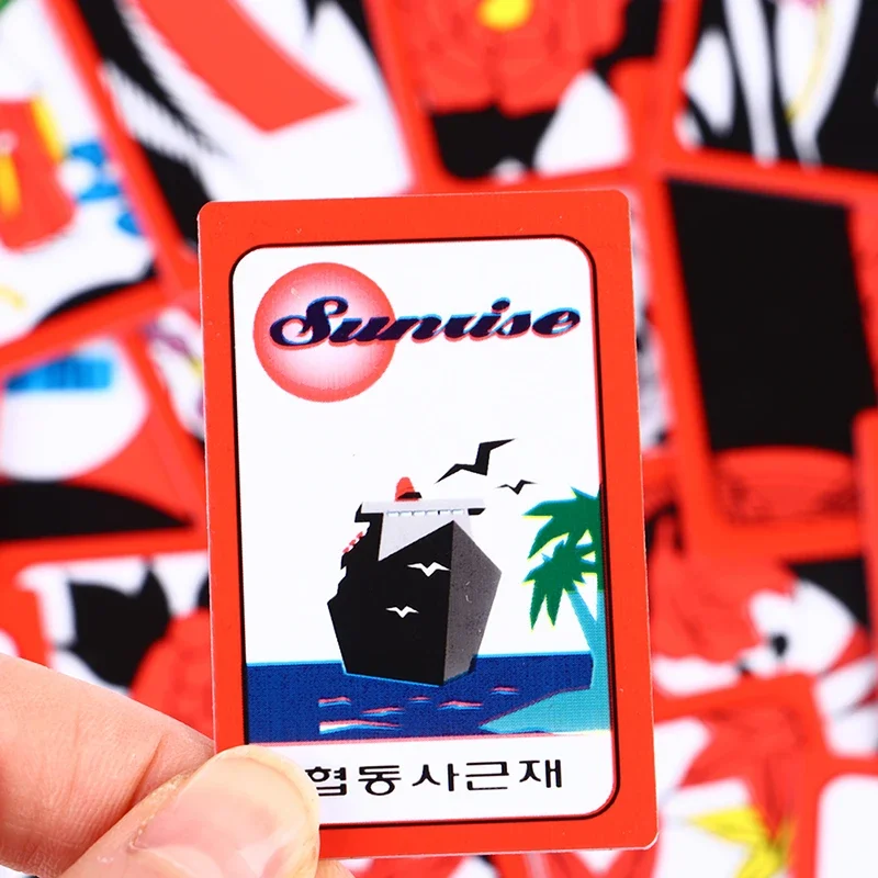 Korean Japanese PVC Waterproof Mahjong Gostop Go Stop Board Game Cards Popular Family Party Table Game Go-stop Hanafuda cards