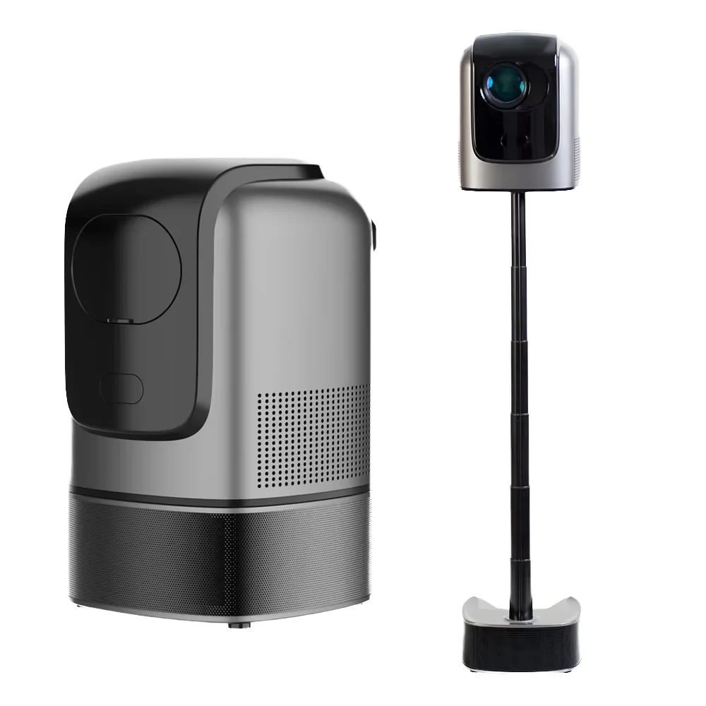 

Mini Portable Home Theater Projector 1080P Tilting Pan Tilt Hifi Sound Android 11.0 Autofocus 3D Integrated Lifting Projector