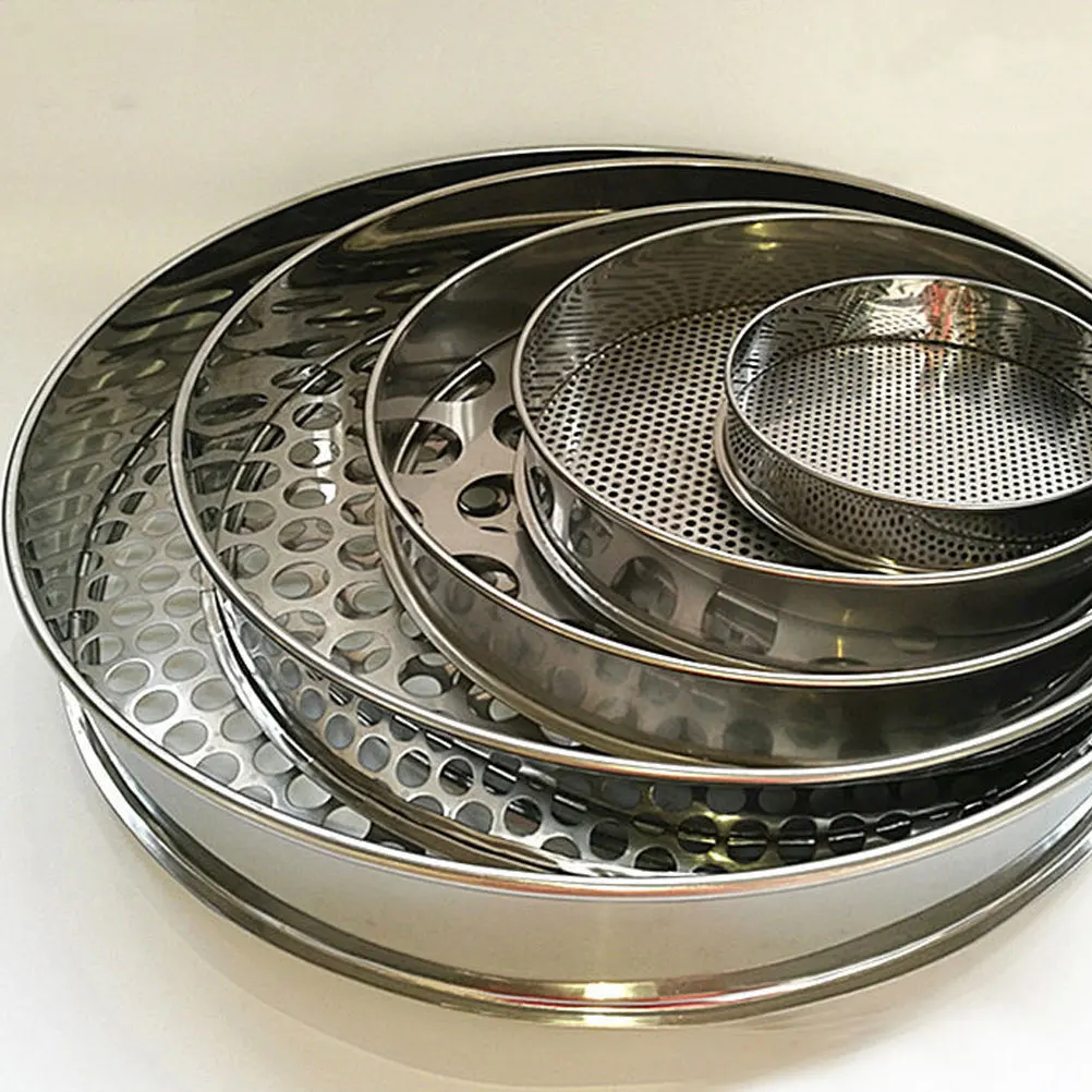 

Round Hole Sieve Garden Tool Household Soil Sifter Multi-Function Convenient Home Supply Durable Light Easy Filter Grains Soil