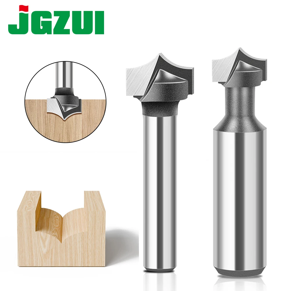 1pc 6mm 12mm Shank Woodworking Tip Carving Router Bit Trimming Machine Line Router Bit Rounding Router Bit Milling Cutter