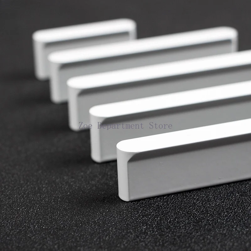 Painted White Cabinet Pulls Handles Cabinets Drawers Cupboard Wardrobe Oversized Pulls Kitchen Furniture Handles Drawer Pulls