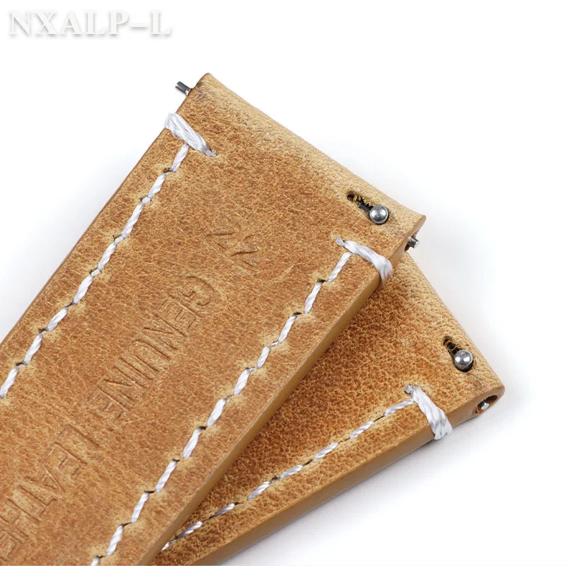 الرجعية جلد طبيعي حزام الساعات 18 مللي متر 19 مللي متر 20 مللي متر 21 مللي متر 22 مللي متر 24 مللي متر العالمي حزام ساعة اليد الإفراج السريع لسامسونج لساعة هواوي