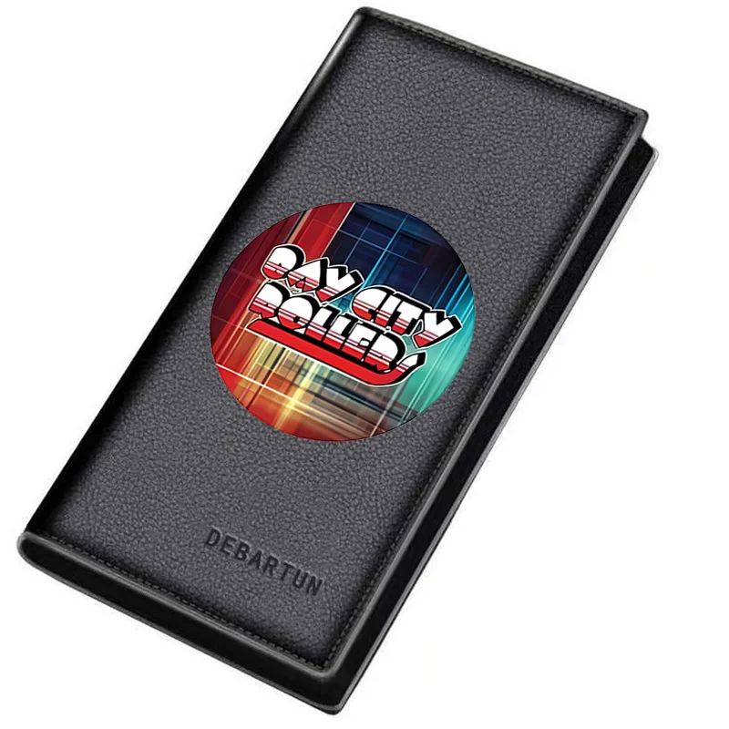 Bay City Roller red bold  Men's Long Wallets Business Stylish Printing Design Casual Use Christmas Valentine's Father's Day Gift