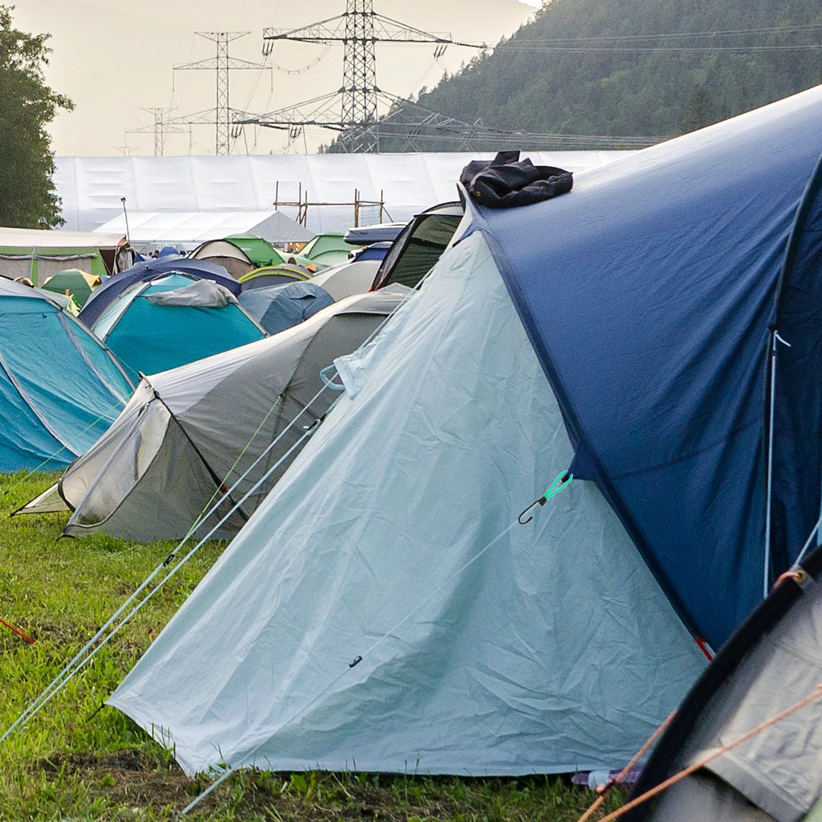 

3Pcs Camping Tent Hooks 15Cm Multi-Purpose Elastic Rope Buckle Fixed Binding Strap Outdoor Camping Accessories for Kayaking