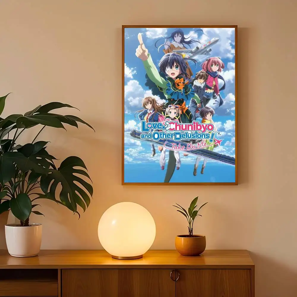 الحب و Chunibyo والأوهام الأخرى ذاتية اللصق ملصق فني ريترو كرافت ورقة ملصق DIY بها بنفسك غرفة بار مقهى ملصقات طلاء جدران