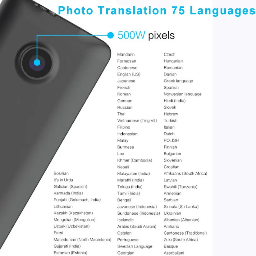 T21 Offline Portable Audio Translator 138 Language Smart Translator In Real Time Smart Voice AI Voice Photo Translator