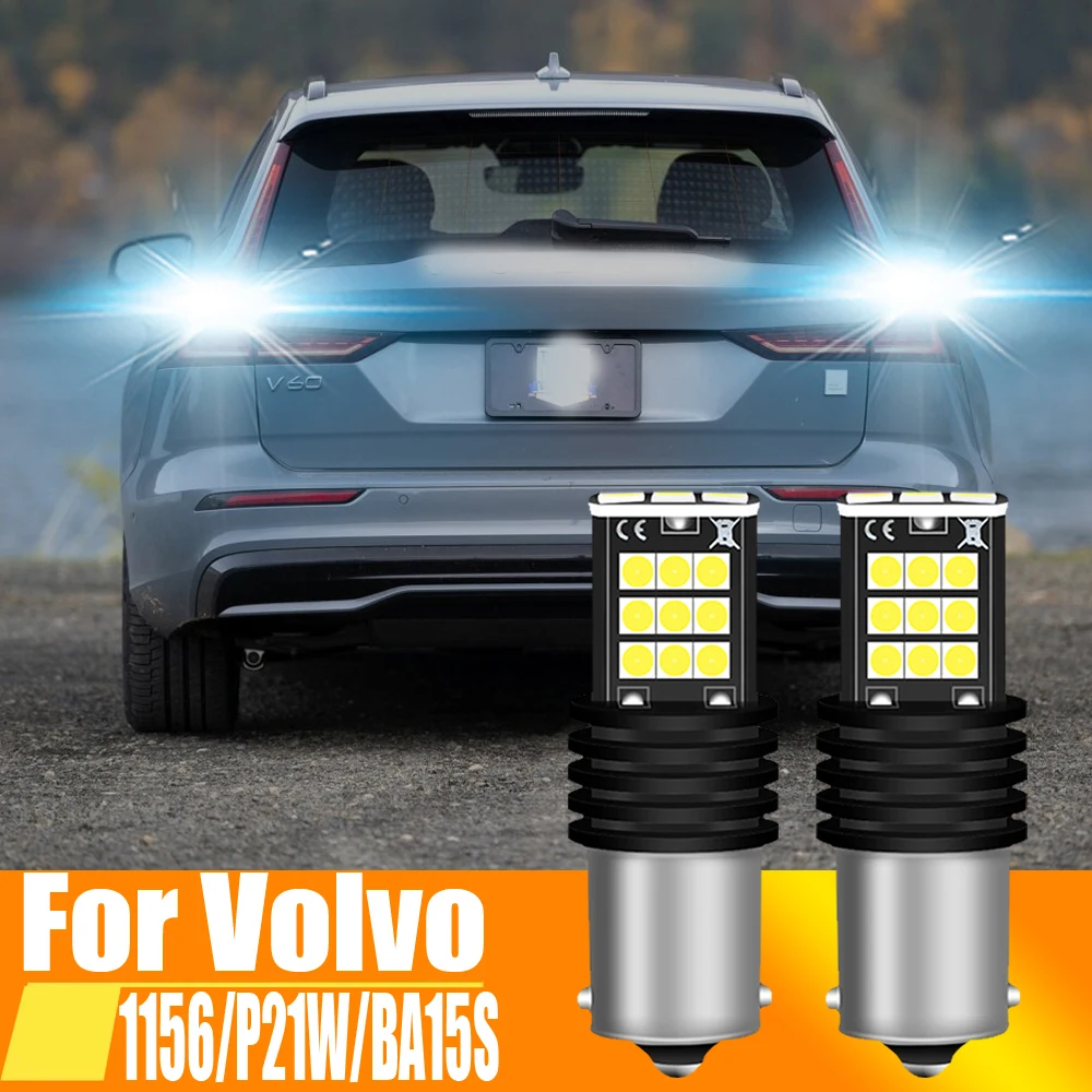 2pcs LED Backup Light Bulb Reverse Lamp P21W 7506 BA15S Canbus For Volvo C30 C70 S40 S60 S70 S80 V40 V50 V60 V70 XC60 XC70 XC90