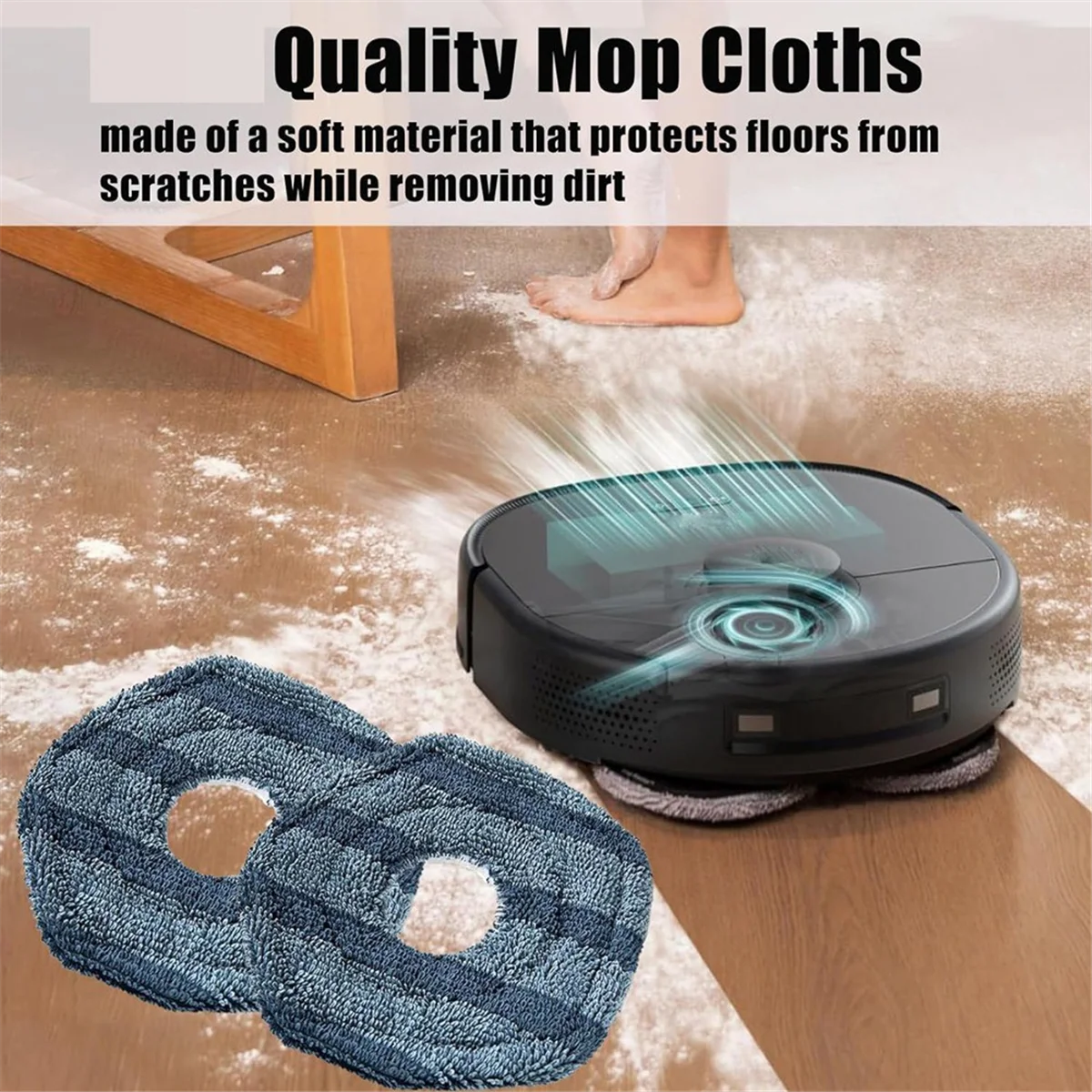 Vacuum Accessories Compatible for X10 Pro Omni Robot Vacuum Main Brush Side Brush Filter Mop Cloth Dust Bag