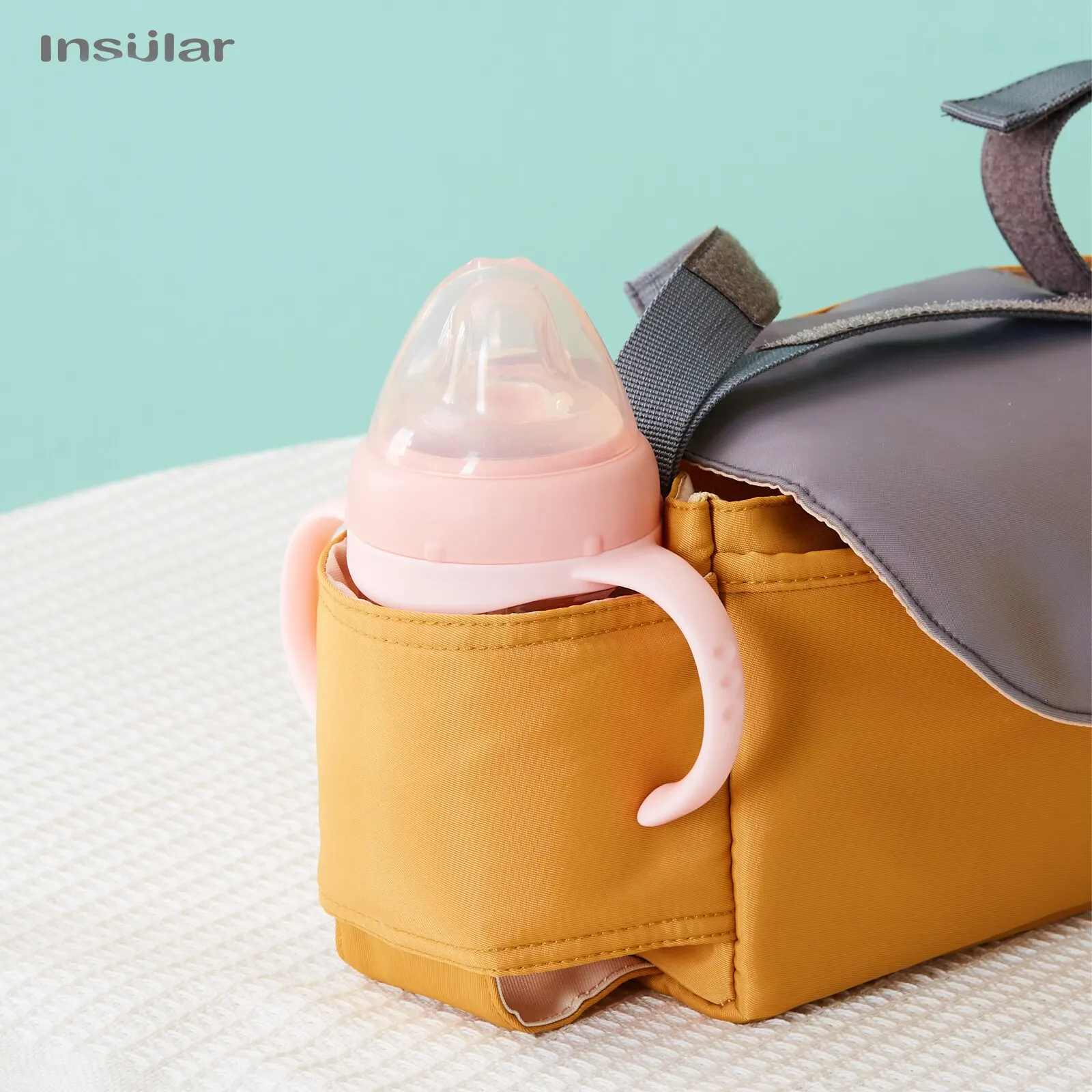 INSULAR Stroller Organizer Mommy Diaper Bag with Cup Holder Hanging Basket Hook Universal Baby Pram Carriage Accessories view 3