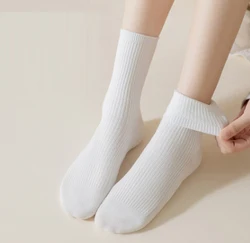 Women's Sporty Socks Fashion Chic Color Patching Breathable Soft Comfortable Casual Socks 2 Pairs/BAG One Size: 37-40