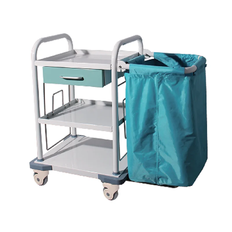 

Laundry Collection Medical Trolley Multi-functional With Drawer Carts Garbage Trolley Accept OEM 01 2 Years,1 Year