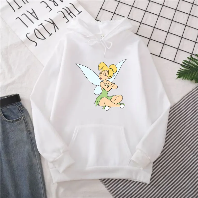 Tinker Bell Neverland Women Hoodie Print Funny Art Cartoon Hoodies Casual Sweatshirts Women Winter Tops Female Clothing