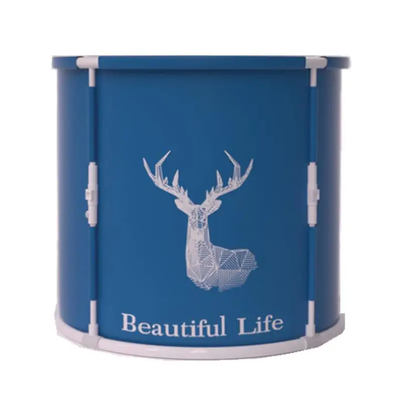 دلو حمام سميك، خالٍ من التركيب، دلو حمام ساخن، مطوي متعدد الوظائف، دلو حمام موسع، حوض استحمام قابل للطي للكبار