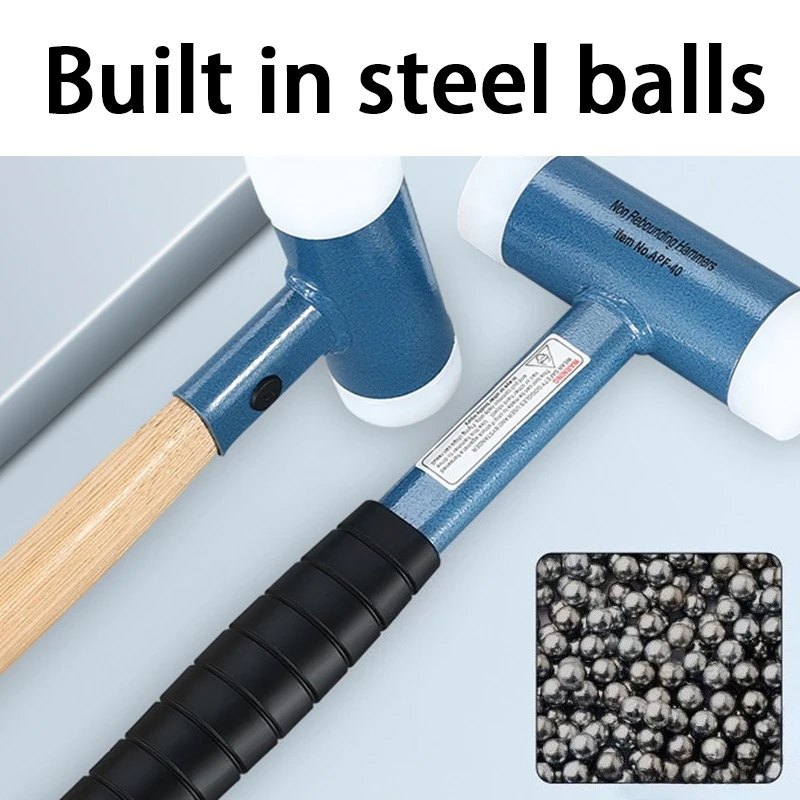 Holzbearbeitungshammer, multifunktional, professionelle Tischlerwerkzeuge, Nylon-Gummi-Erkennungshammer für Fliesen, Neuheit, Holzbearbeitungswerkzeuge